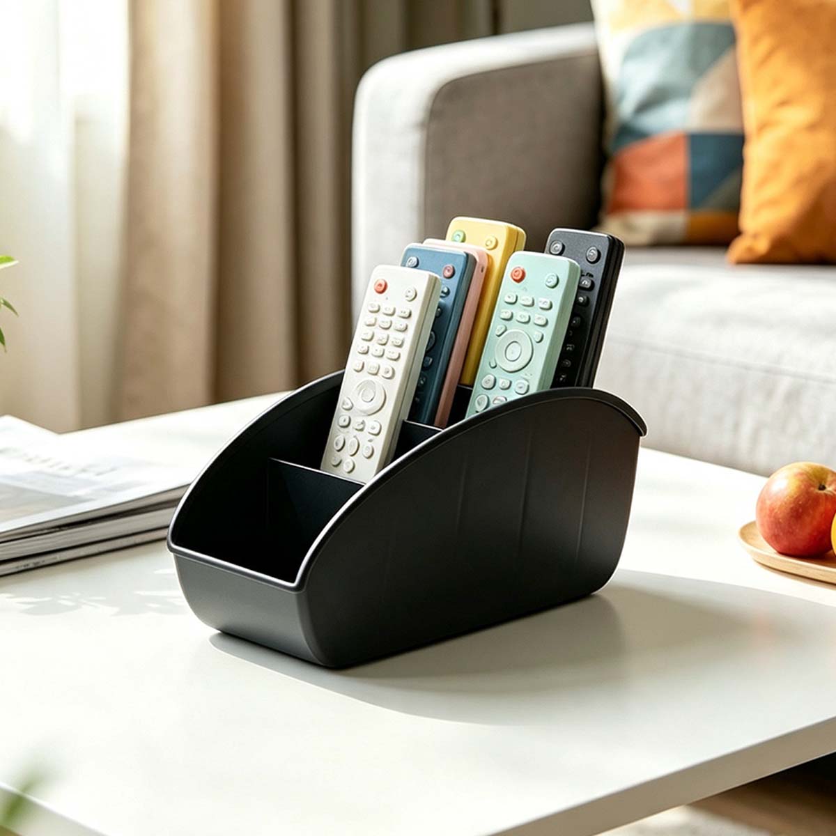 Home Office Freelancer - Multi-cell partition desktop organizer, remote control