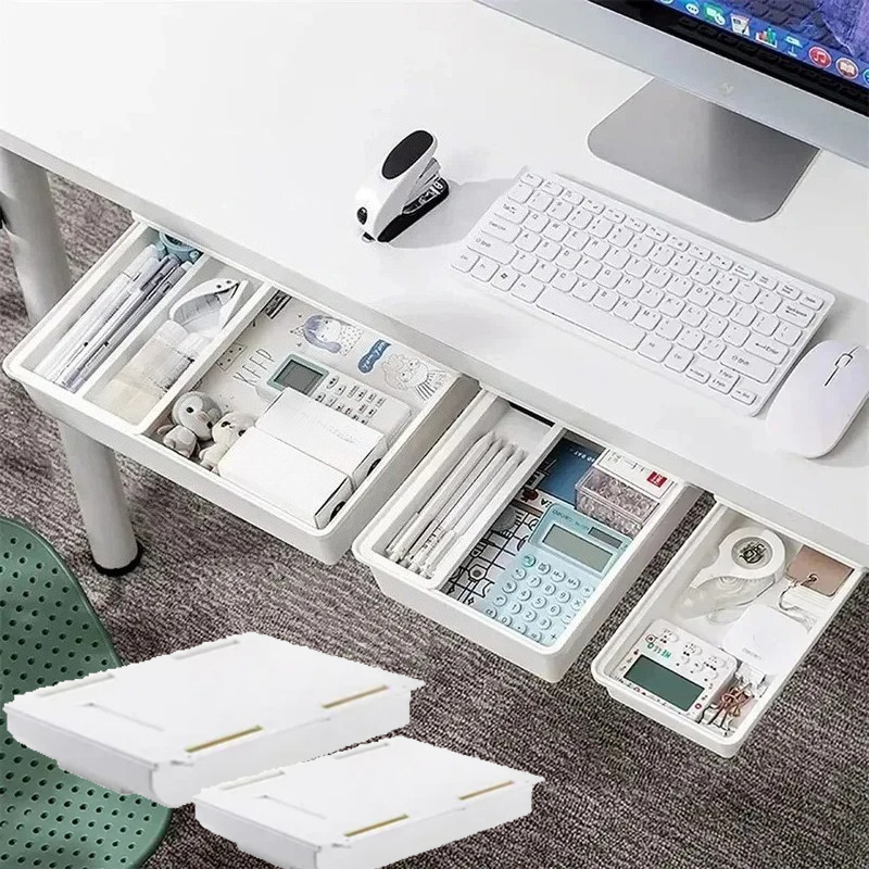 Home Office Furniture Sets - Hidden Storage Box SelfAdhesive Storage Drawer