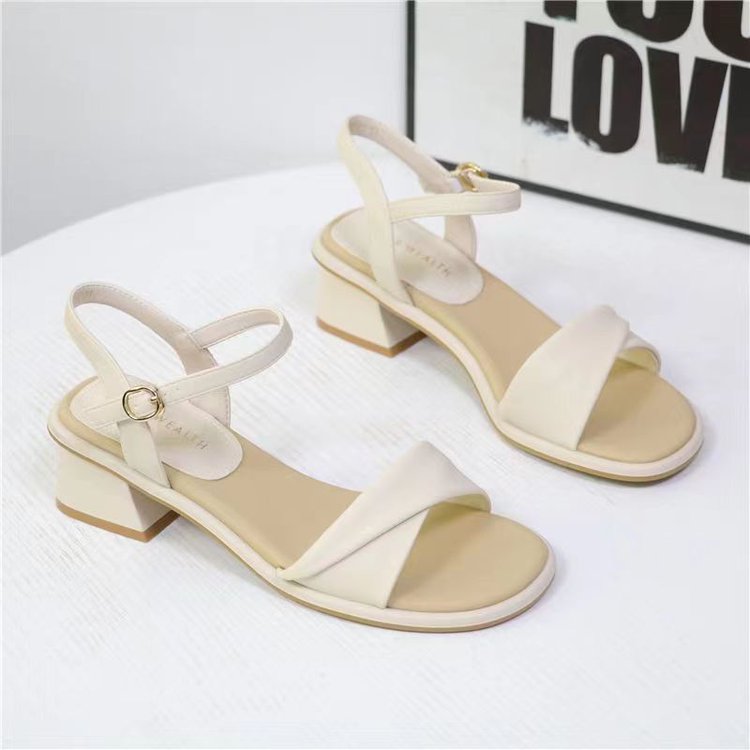 Home Office Size - Evening Breeze Block Heel Sandals for
