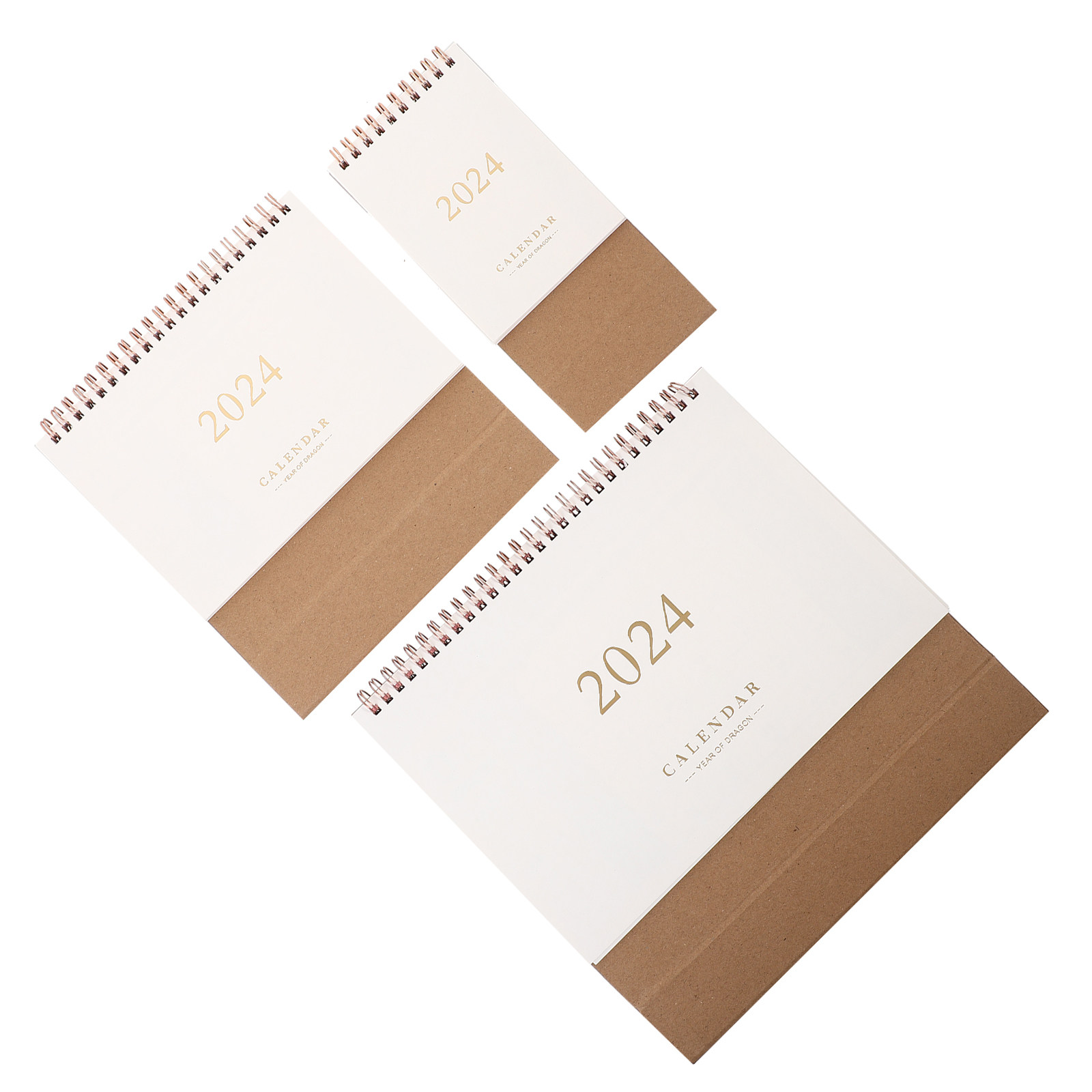 Home Office Design Ideas - 3Pcs Exquisite Paper Desk Calendar 2024