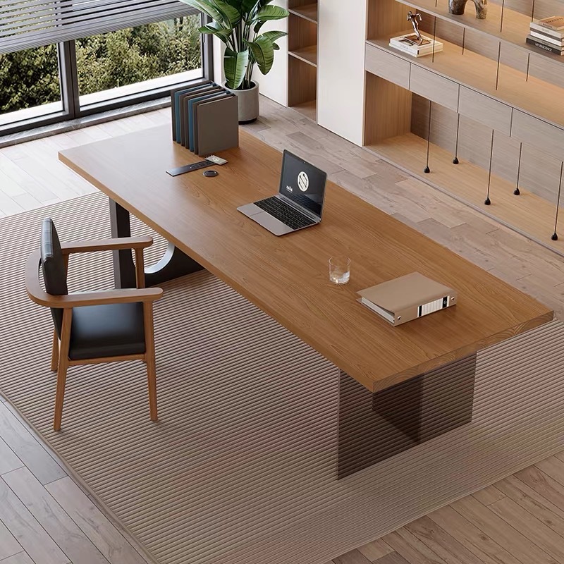 Home Office Desks - Italian Acrylic Floating Wooden Office Desk