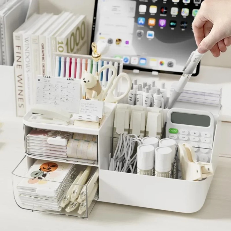 Home Office Furniture Sets - 1Pcs Desktop Cosmetics Organizer with Drawers
