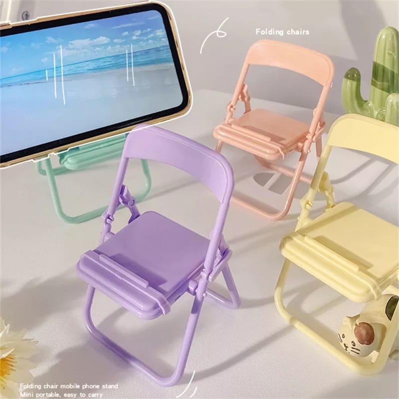 Home Office Size - Cute Chair Phone Holder Stand Creative