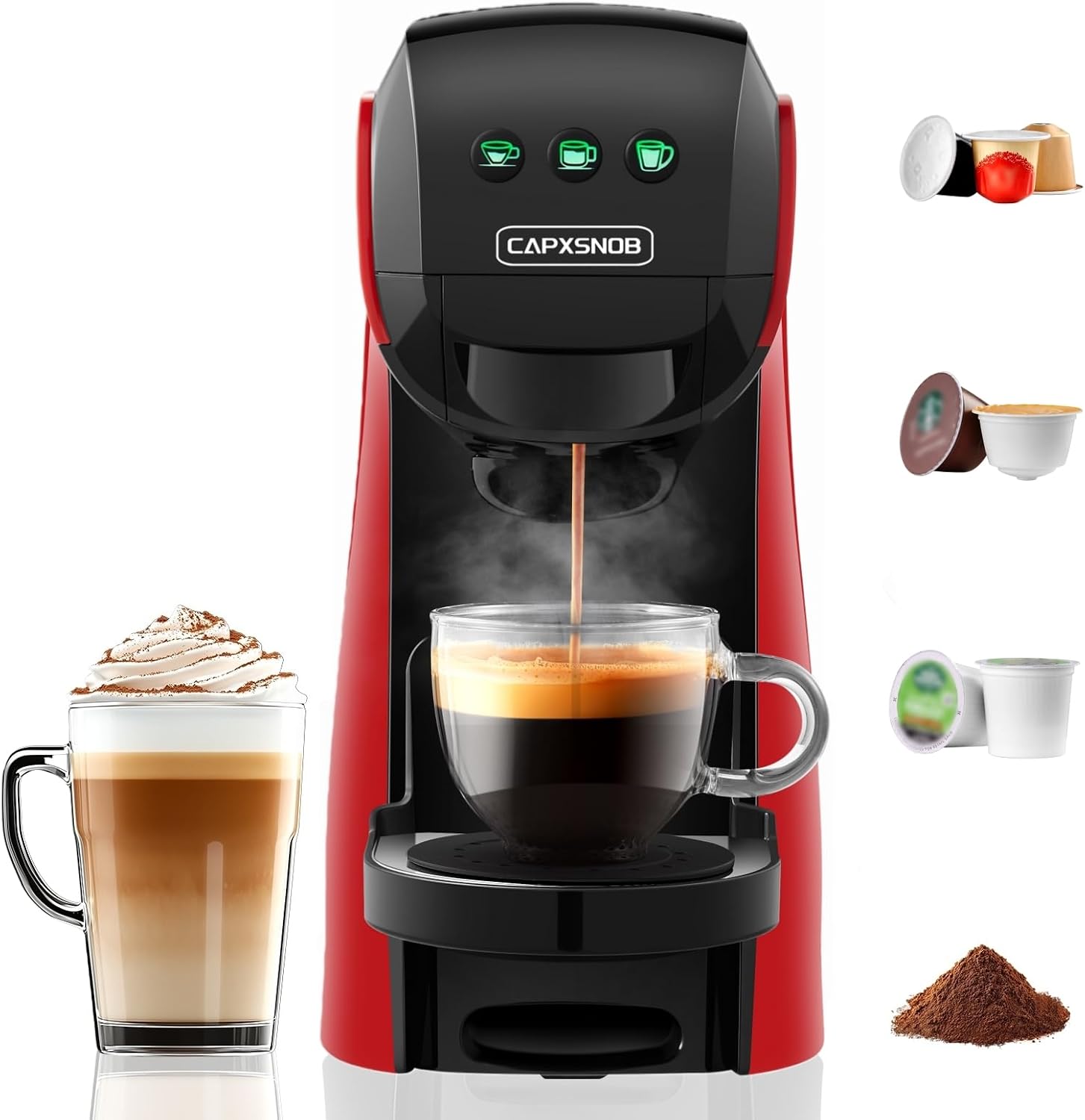 Home Office Size - 4-in-1 Coffee & Espresso Maker, 20