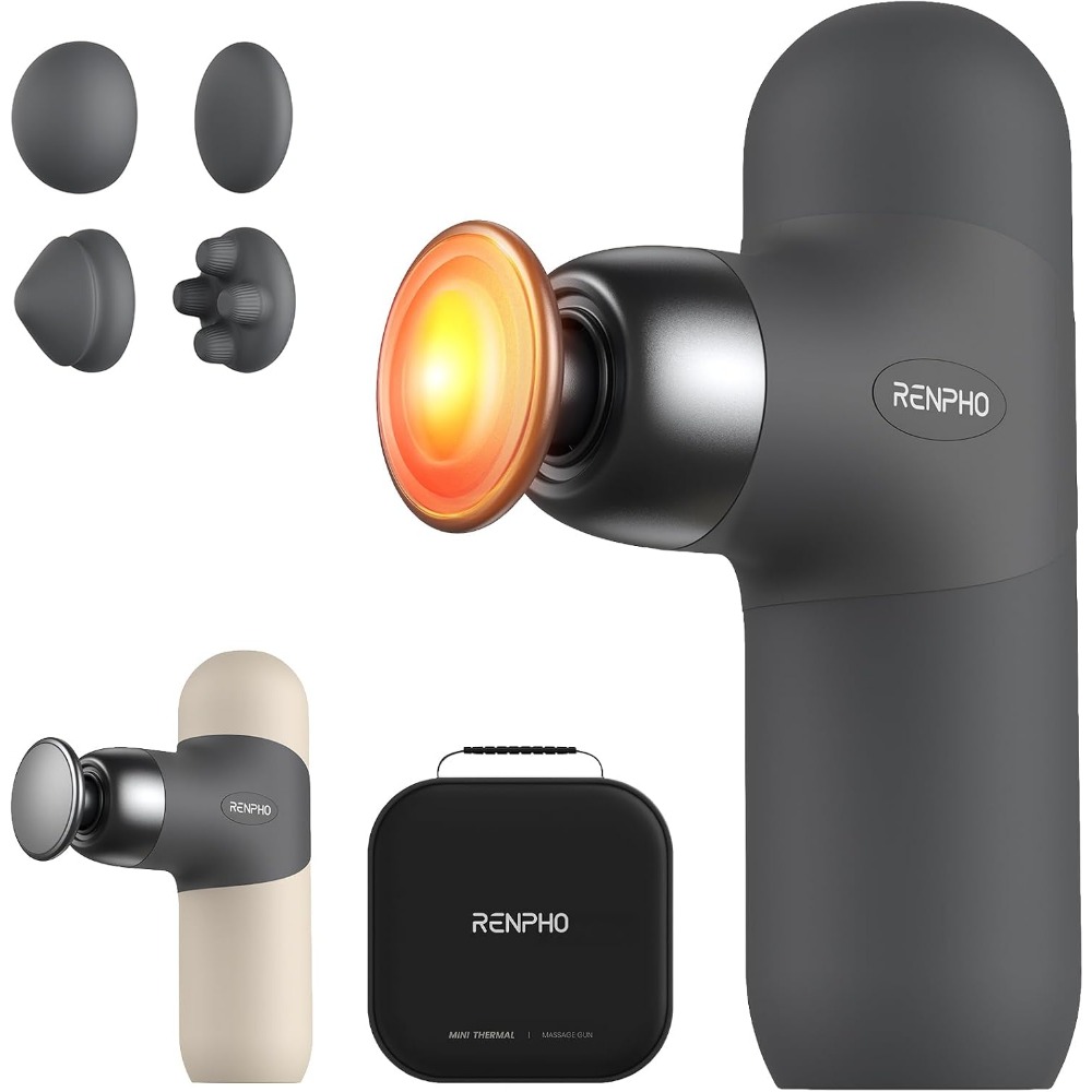 Home Office Alternative - Heat Massage Gun: 4 Speeds, Color