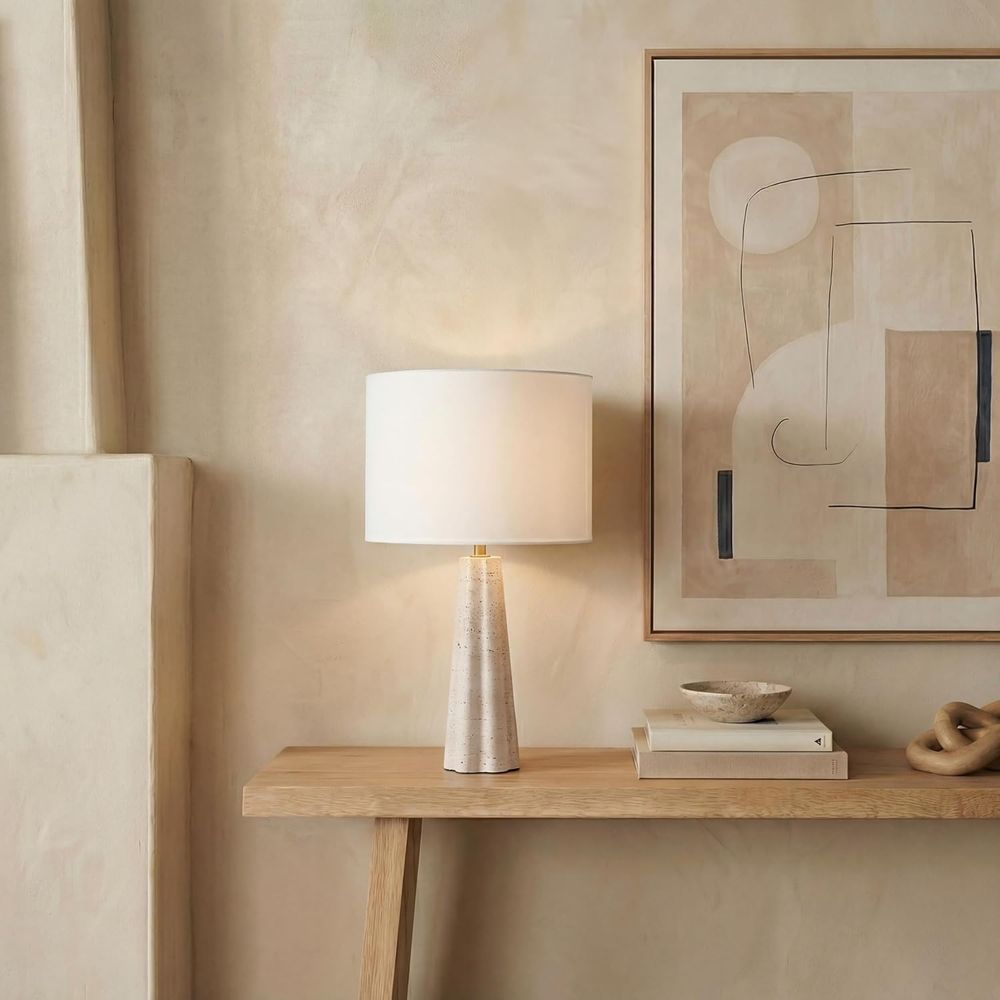 25-inch Travertine/White Table - đánh giá và giá Home Office Desks