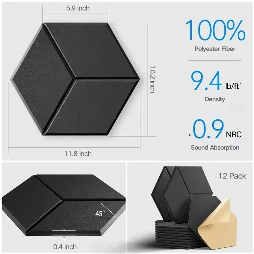12 Pcs Self-Adhesive Hexagon S - đánh giá và giá Home Office Furniture Sets