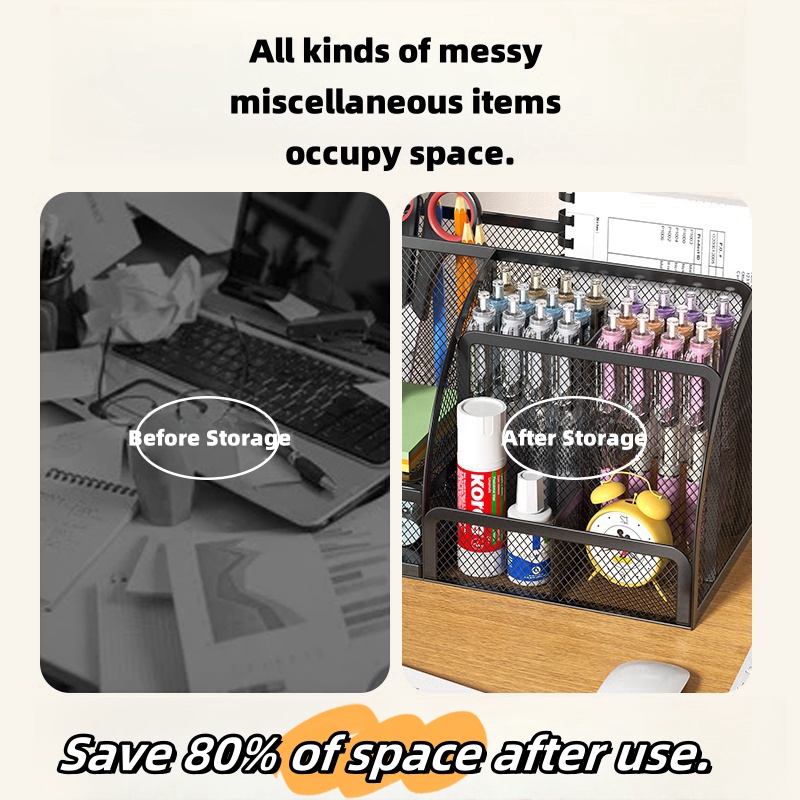 7 Compartment Metal Mesh Deskt - đánh giá và giá Home Office Freelancer