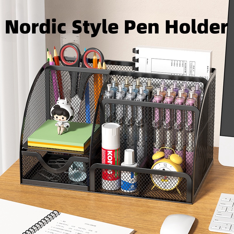 7 Compartment Metal Mesh Deskt - đánh giá và giá Home Office Freelancer