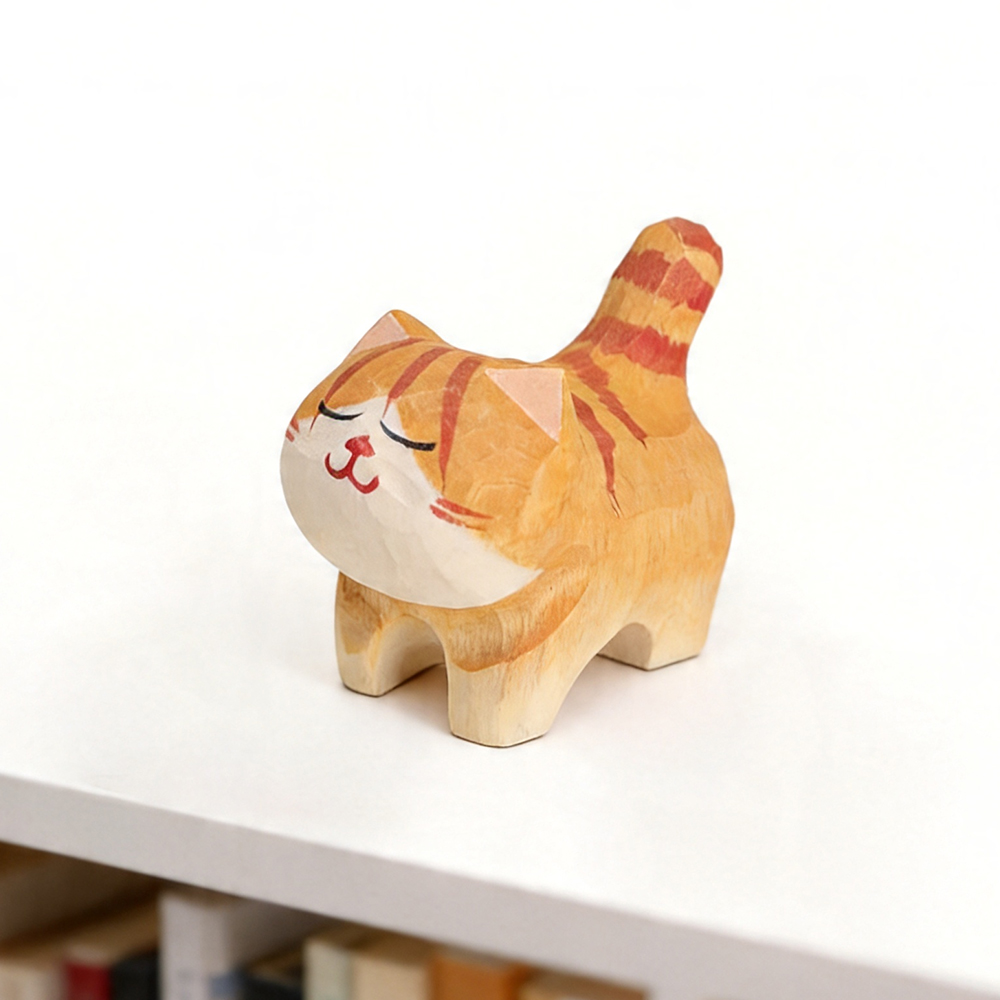 Cute Golden Gradient Cat Figur - đánh giá và giá Home Office Freelancer