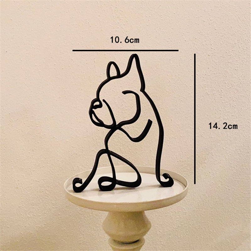 Dog Art Sculpture Metal Dog Ab - đánh giá và giá Home Office Freelancer