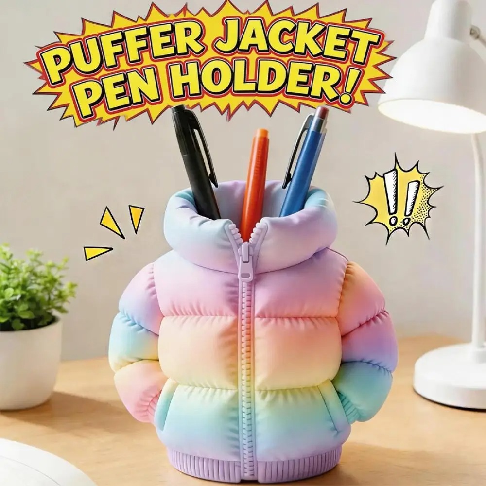 Down Jacket-Shaped Pen Holder  - đánh giá và giá Home Office Freelancer