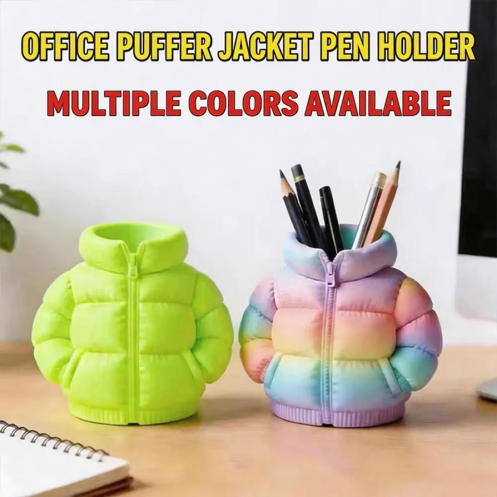 Down Jacket-Shaped Pen Holder  - đánh giá và giá Home Office Freelancer