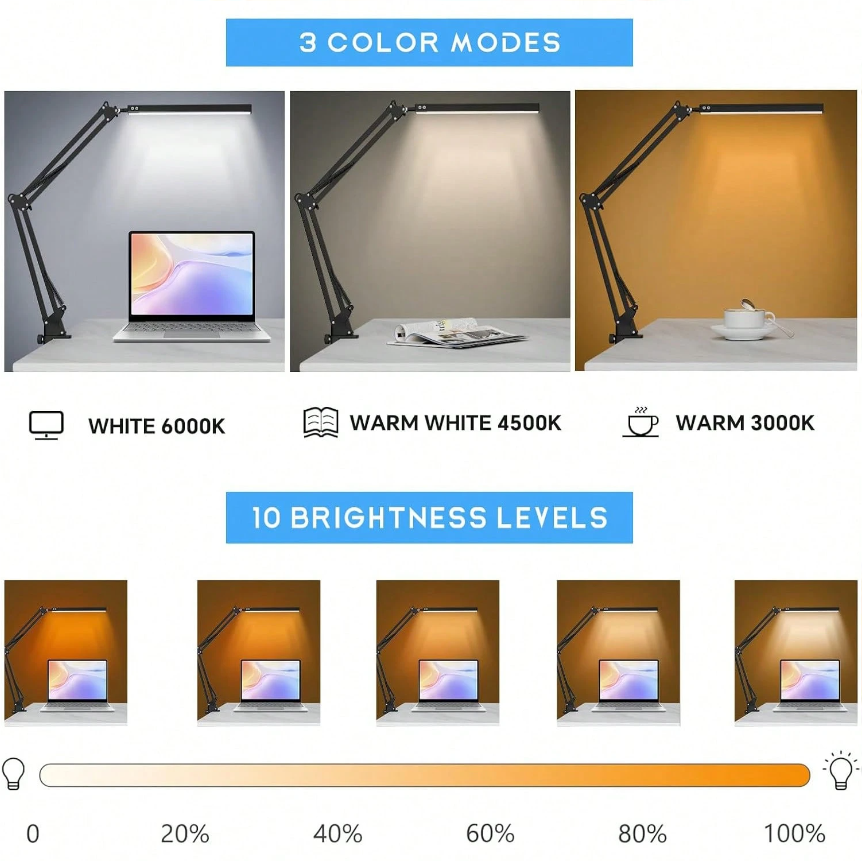 LED Desk Lamp For Home,Reading - đánh giá và giá Home Office Desks
