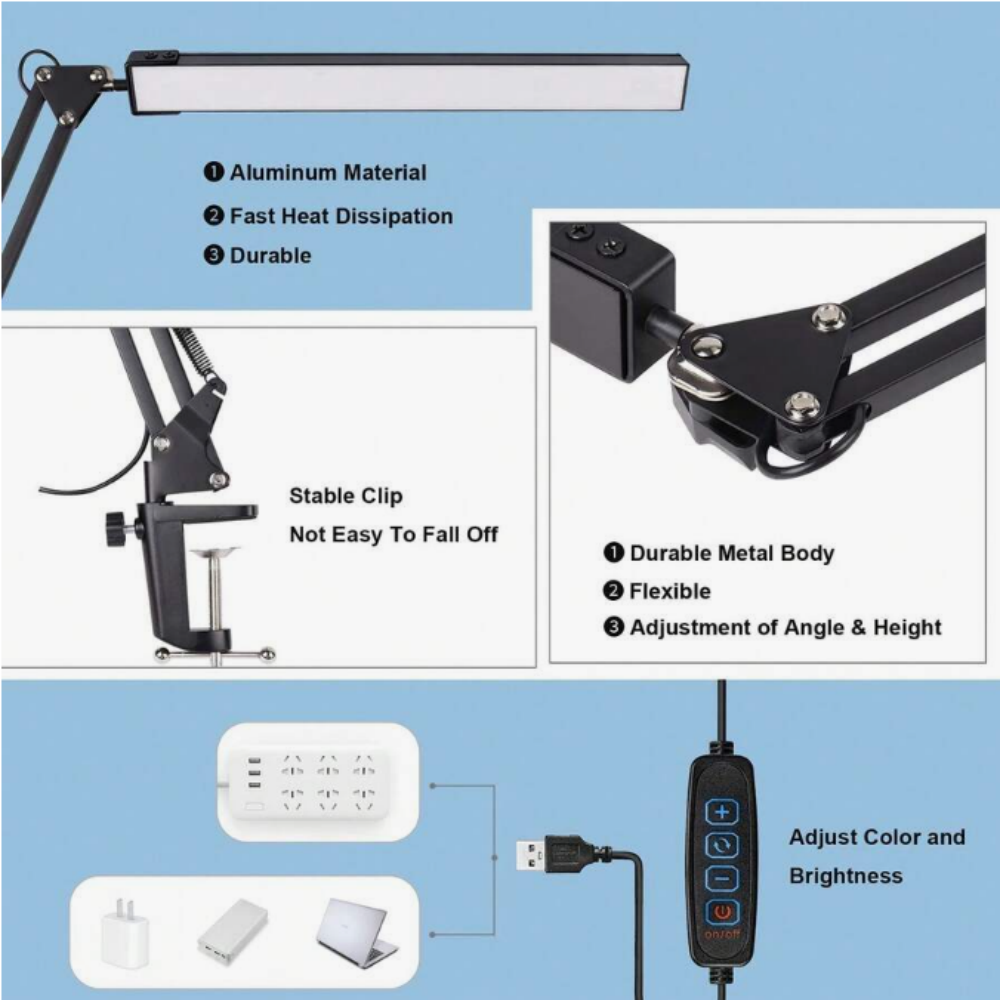 LED Desk Lamp For Home,Reading - đánh giá và giá Home Office Desks