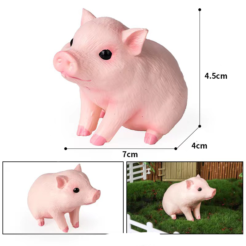 Room Decor Mini Pig Figurines  - đánh giá và giá Home Office Freelancer