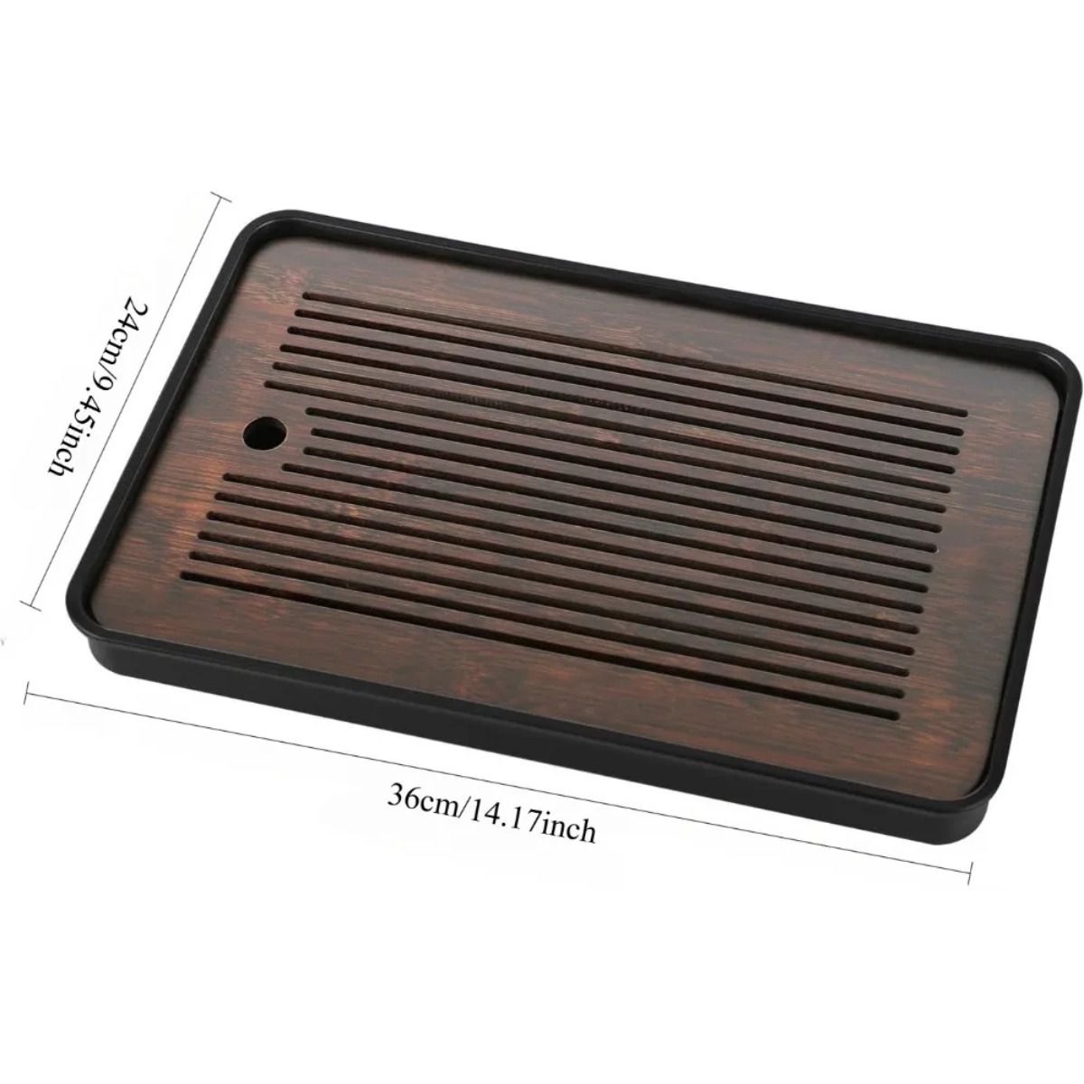 Natural Bamboo Tea Tray with H - đánh giá và giá Home Office Furniture Sets