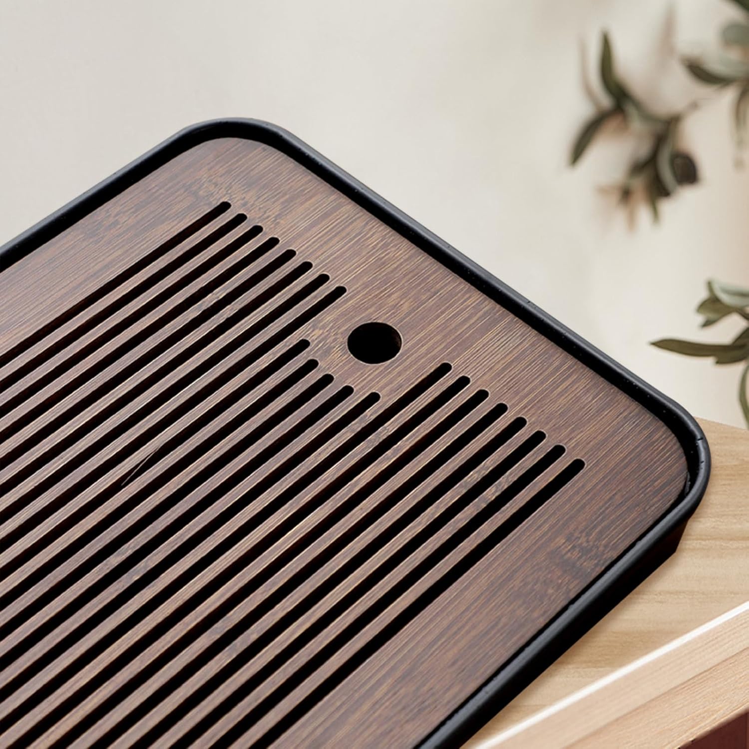 Natural Bamboo Tea Tray with H - đánh giá và giá Home Office Furniture Sets