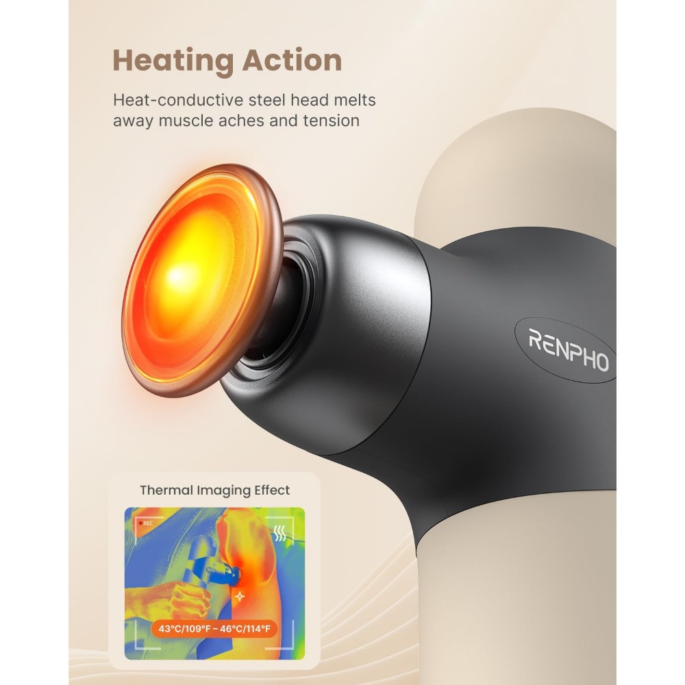 Heat Massage Gun: 4 Speeds, Co - đánh giá và giá Home Office Alternative